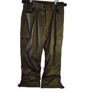 Helix Mens Outdoor Cargo Ski Pants Multiple Pockets & Adjustable Waist Size L